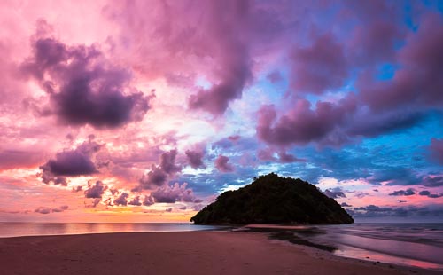 beach sunset borneo