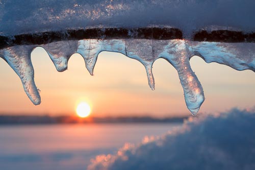 ice sunset