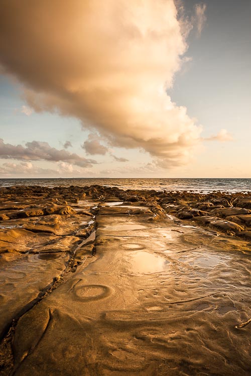 rock and cloud